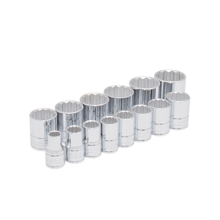 Urrea 1/2" drive 12-point short socket set 14PC MM 5400PAM